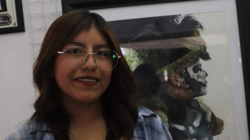 Leslie Mota abre esta exposición a través de su acuarela.